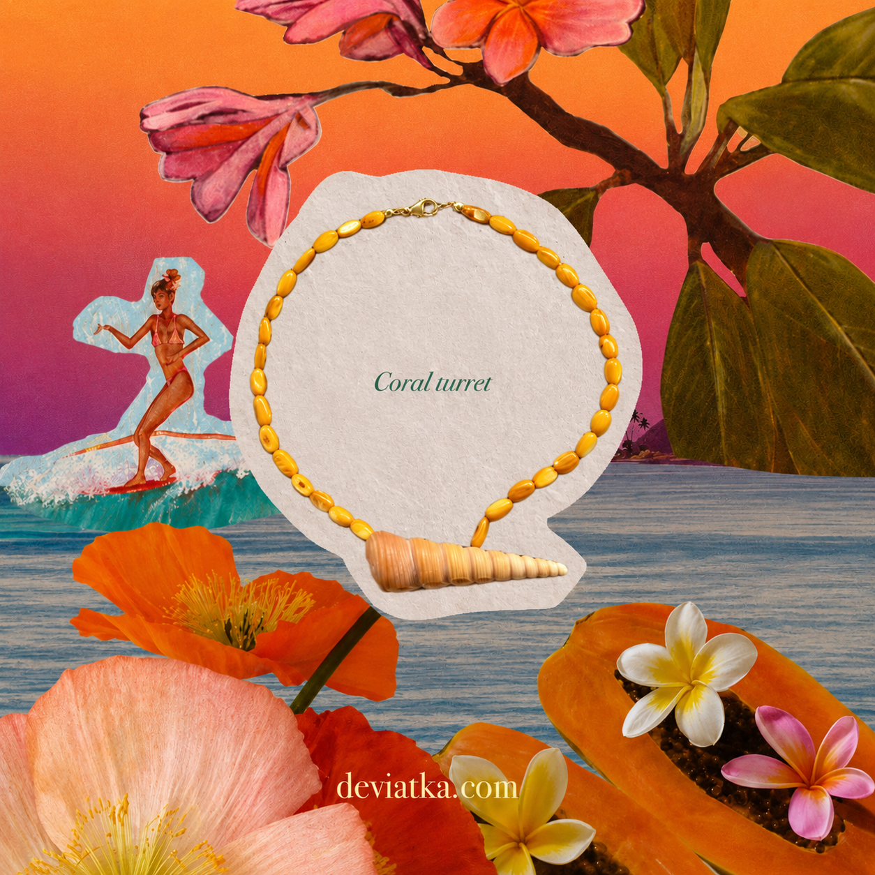 Coral Turret Necklace