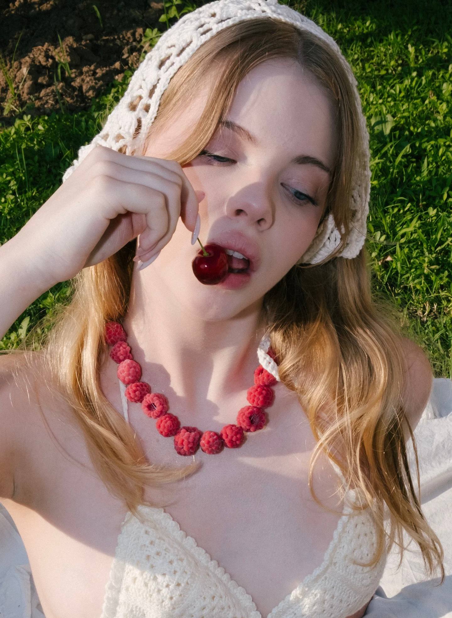 Eden Raspberry Necklace