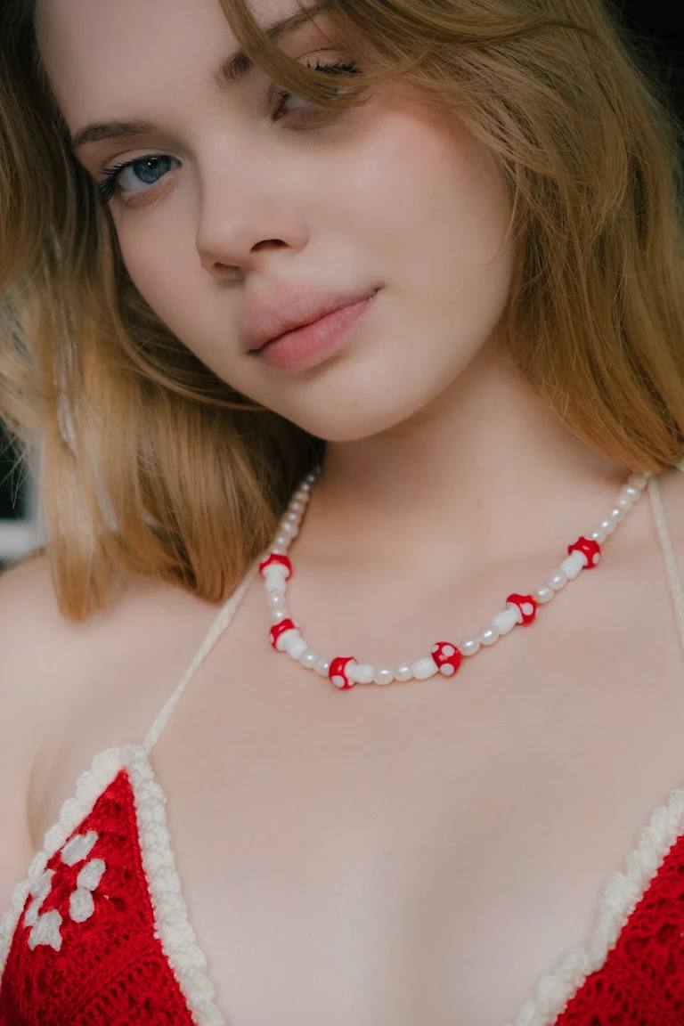 Eden Mushroom Pearl Necklace