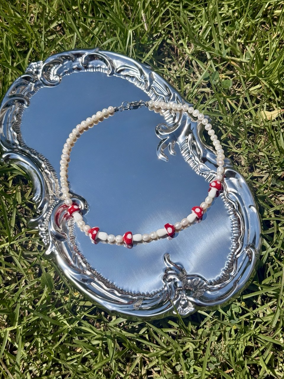 Eden Mushroom Pearl Necklace